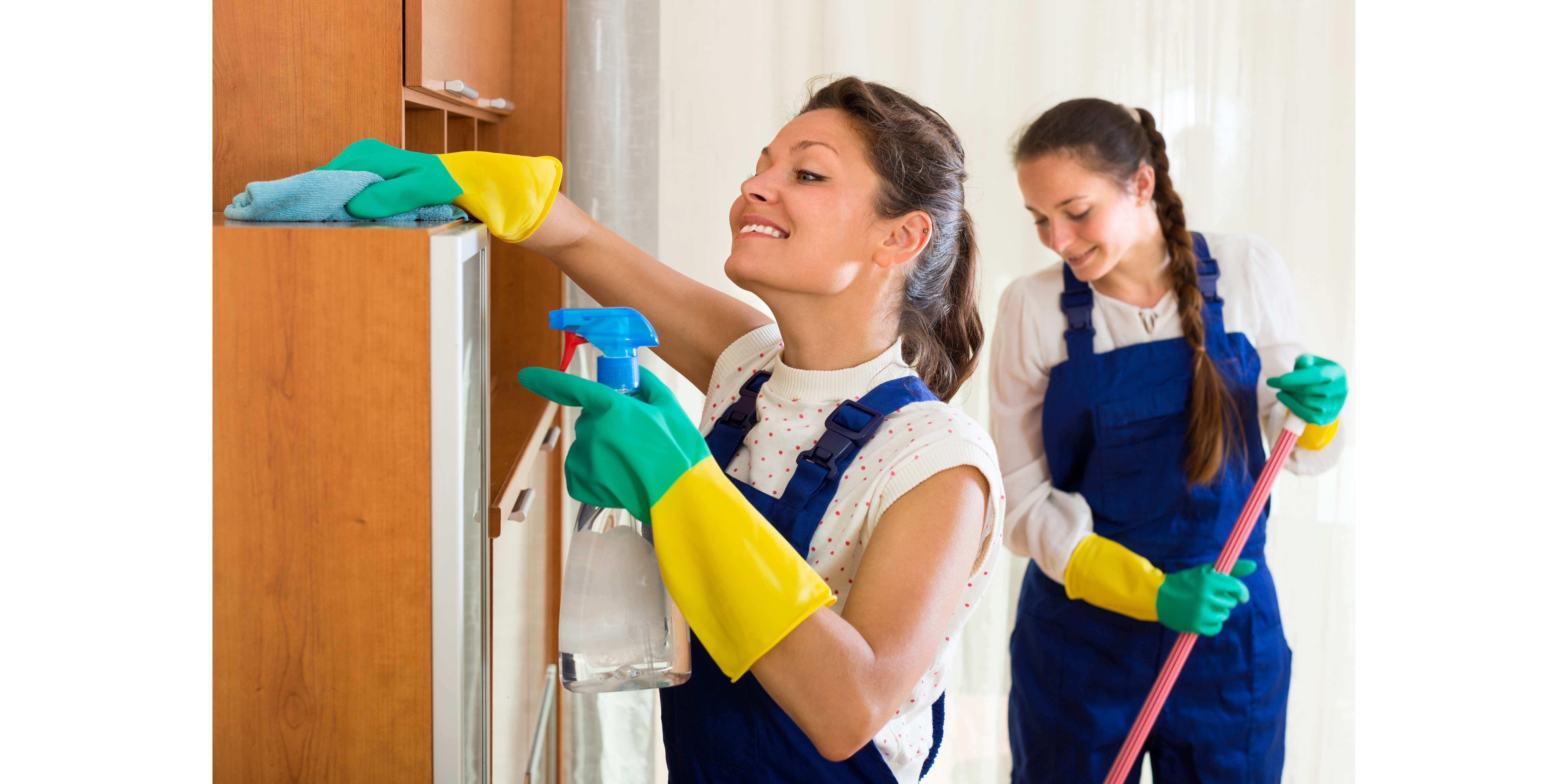 professional cleaners make cleaning