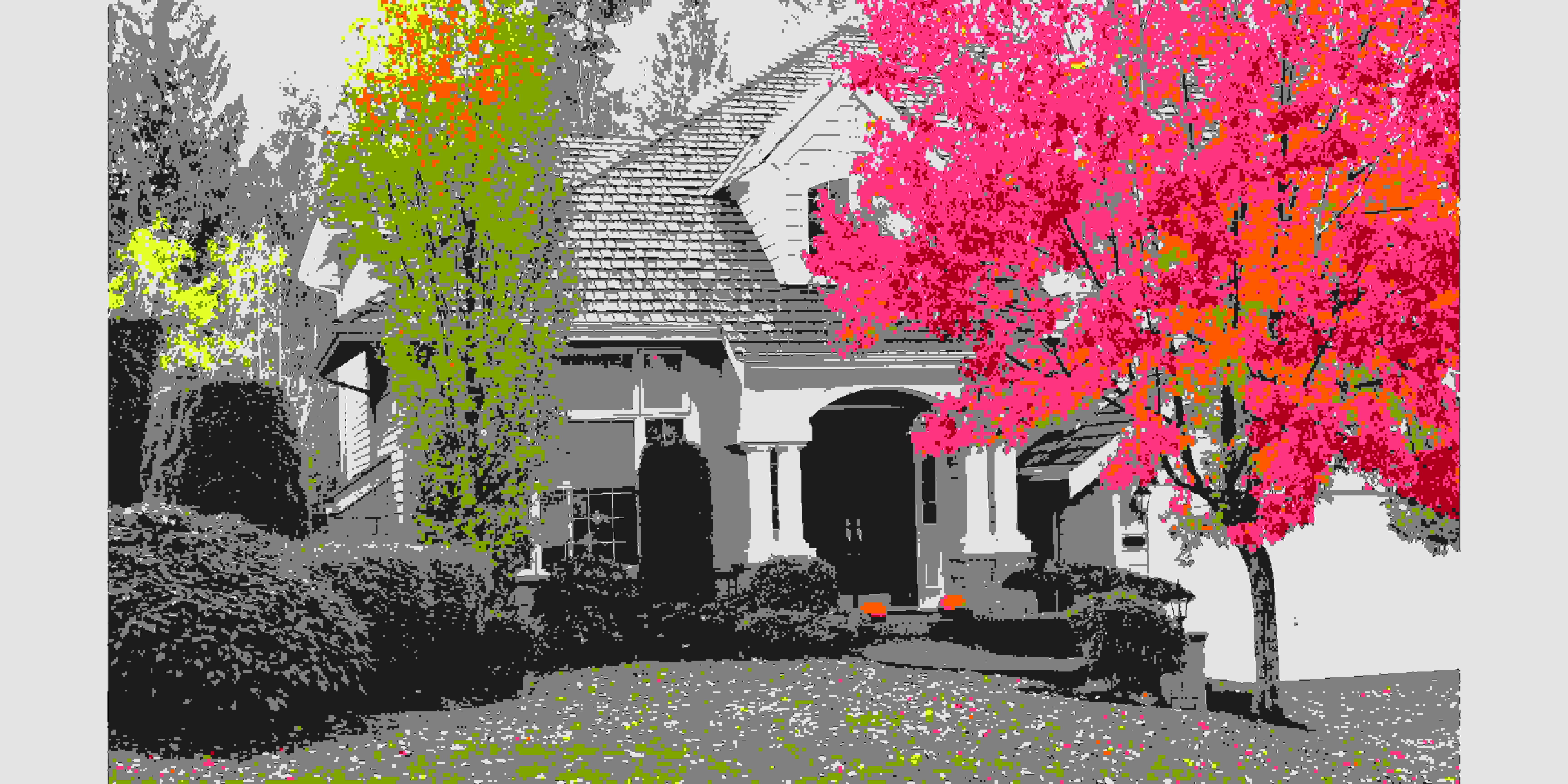 residential home during fall season