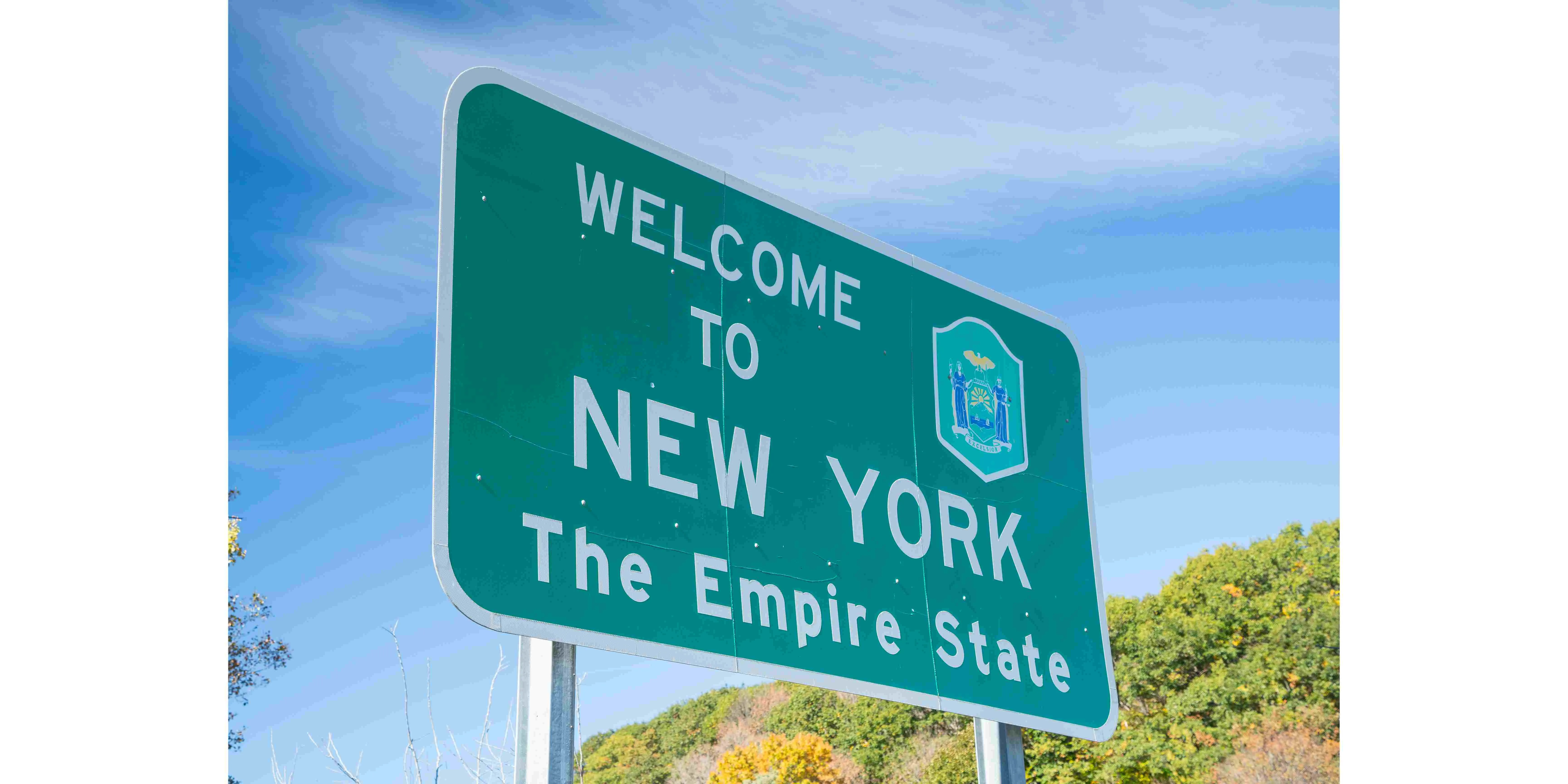 Welcome to New York State Sign