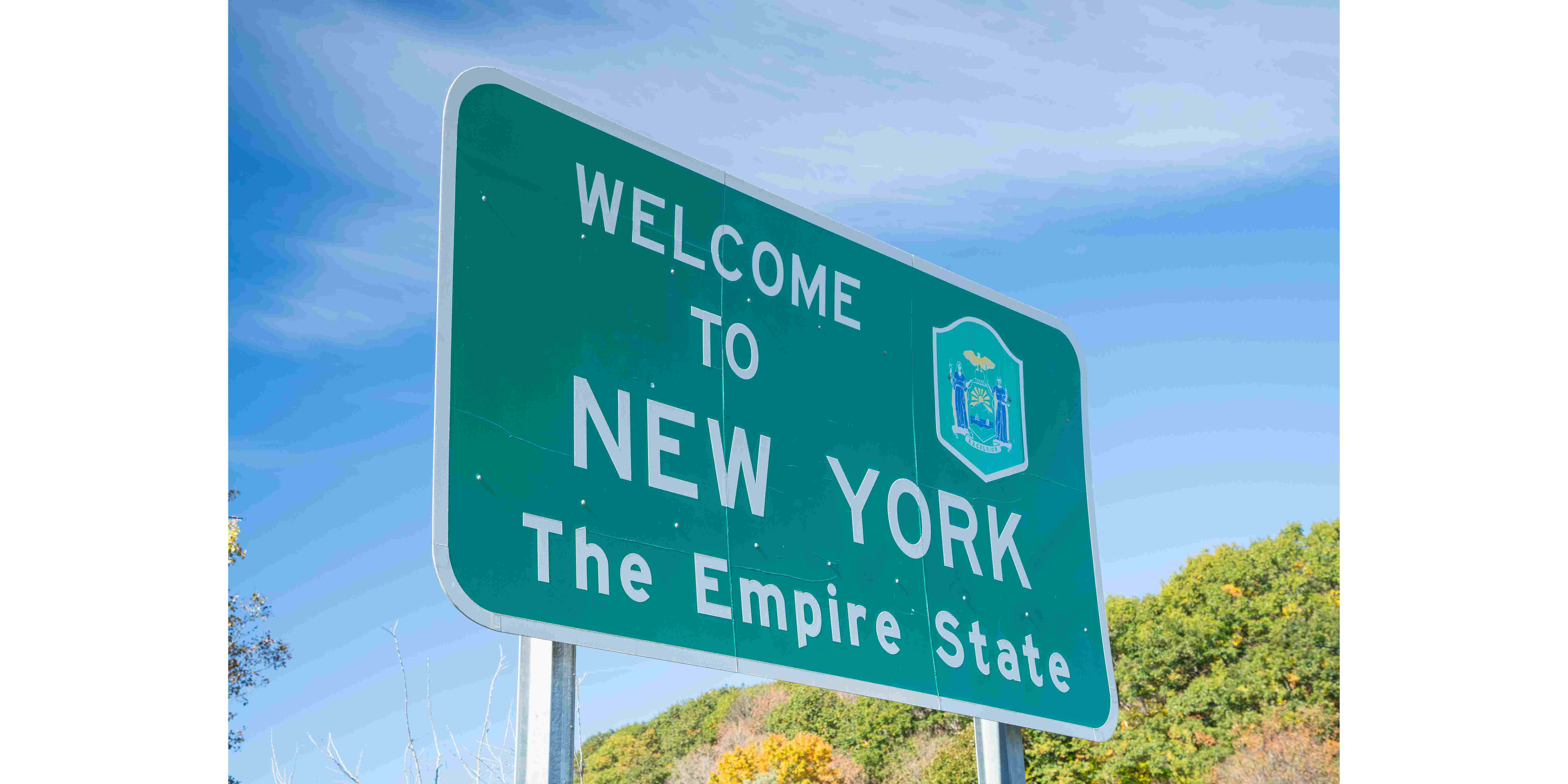 Welcome to New York State Sign