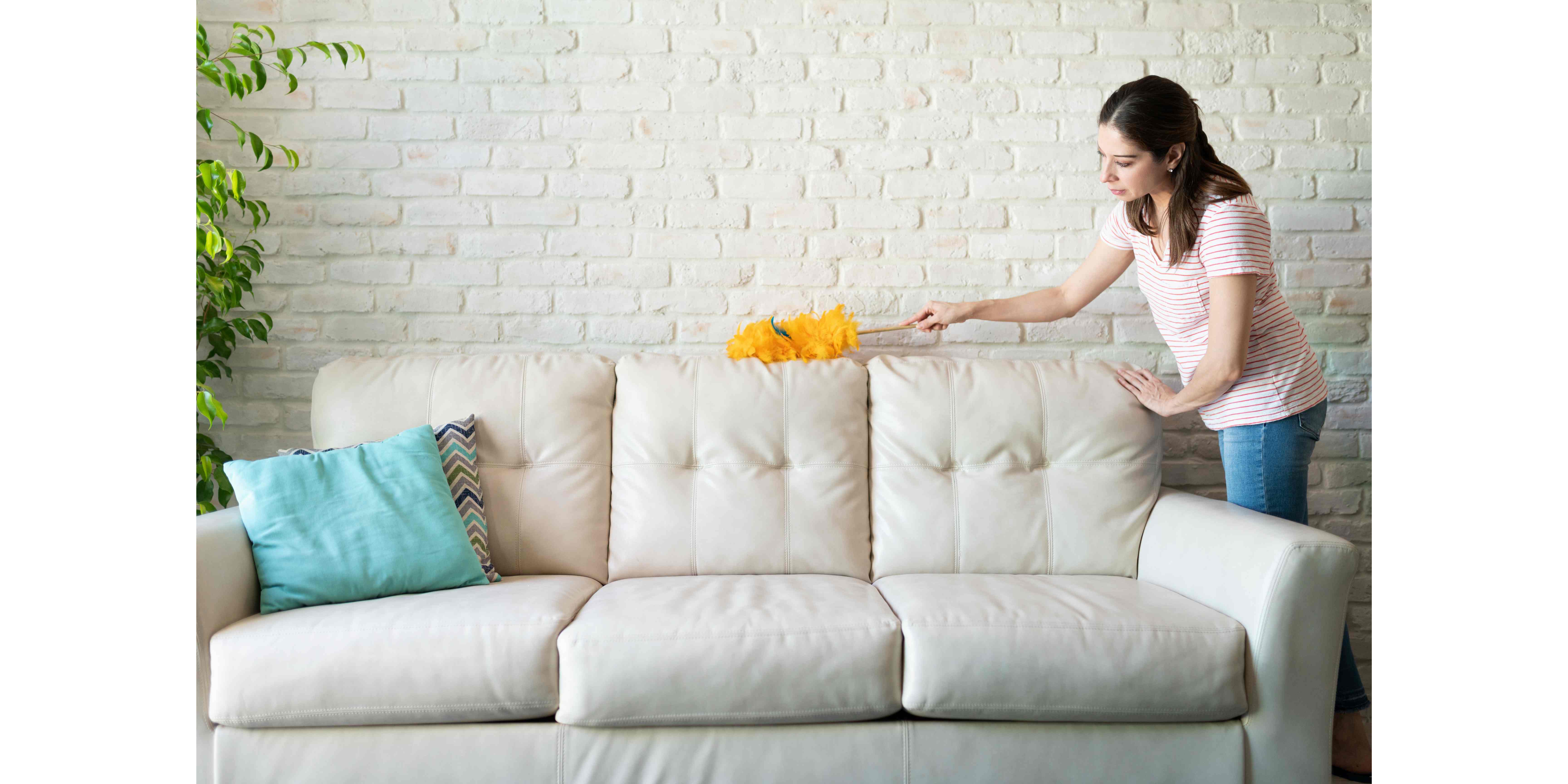 picture of a cleaner cleaning a chair