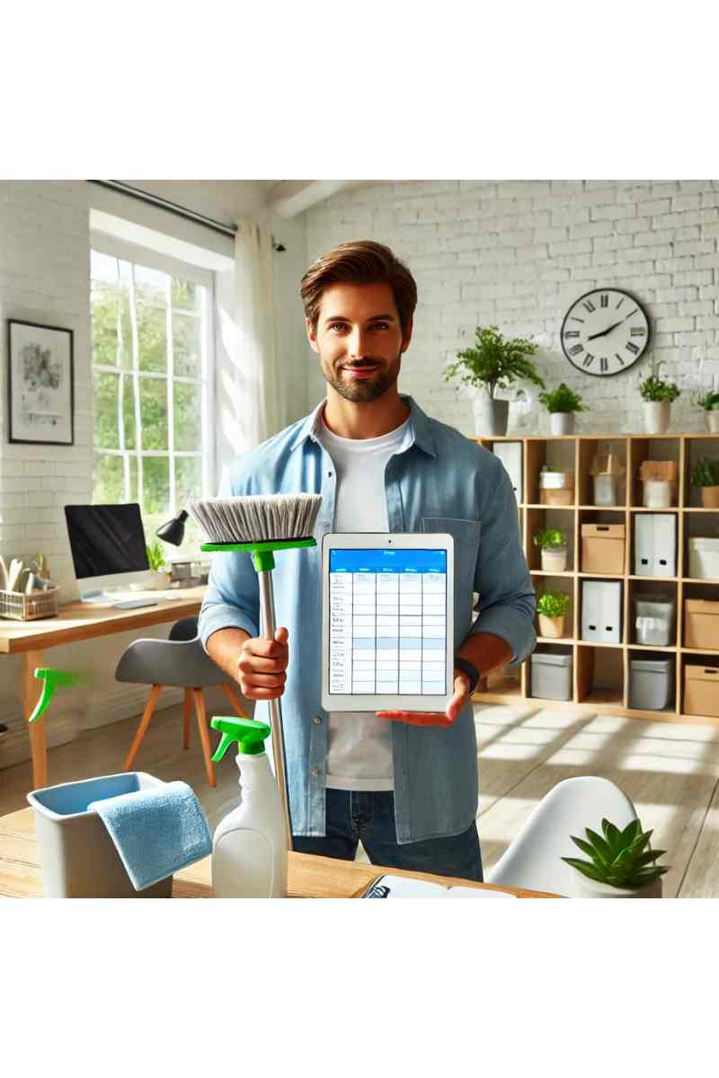 A modern professional cleaning contractor