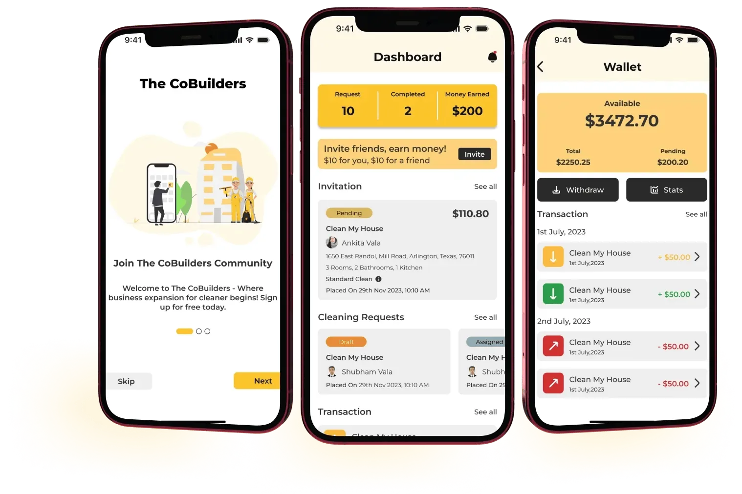 App for Cleaning Service
