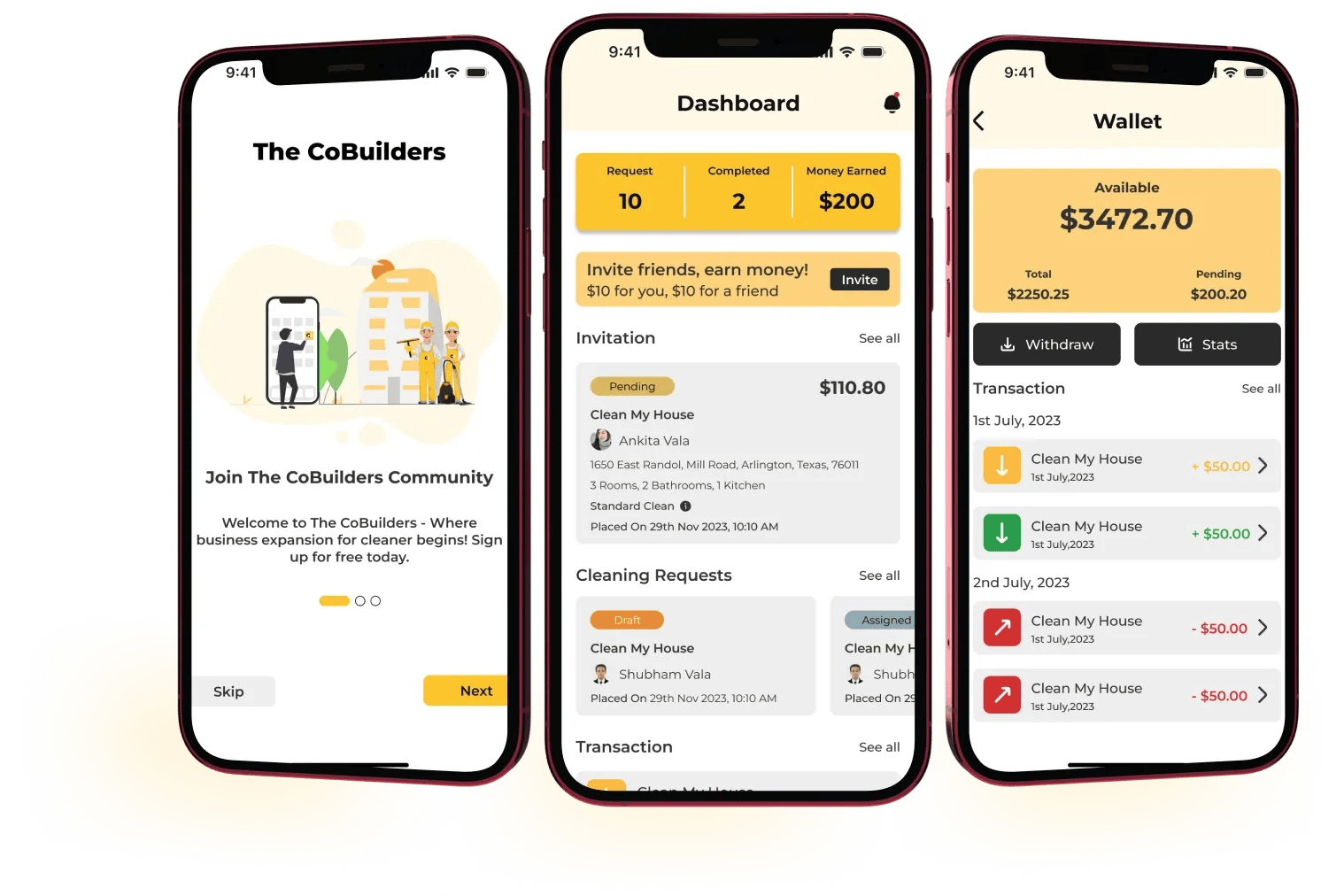 App for Cleaning Service