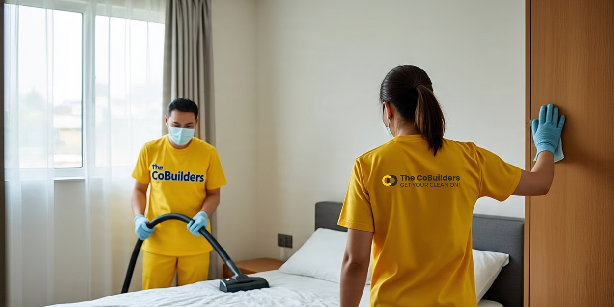 Clean Bedroom with The CoBuilders