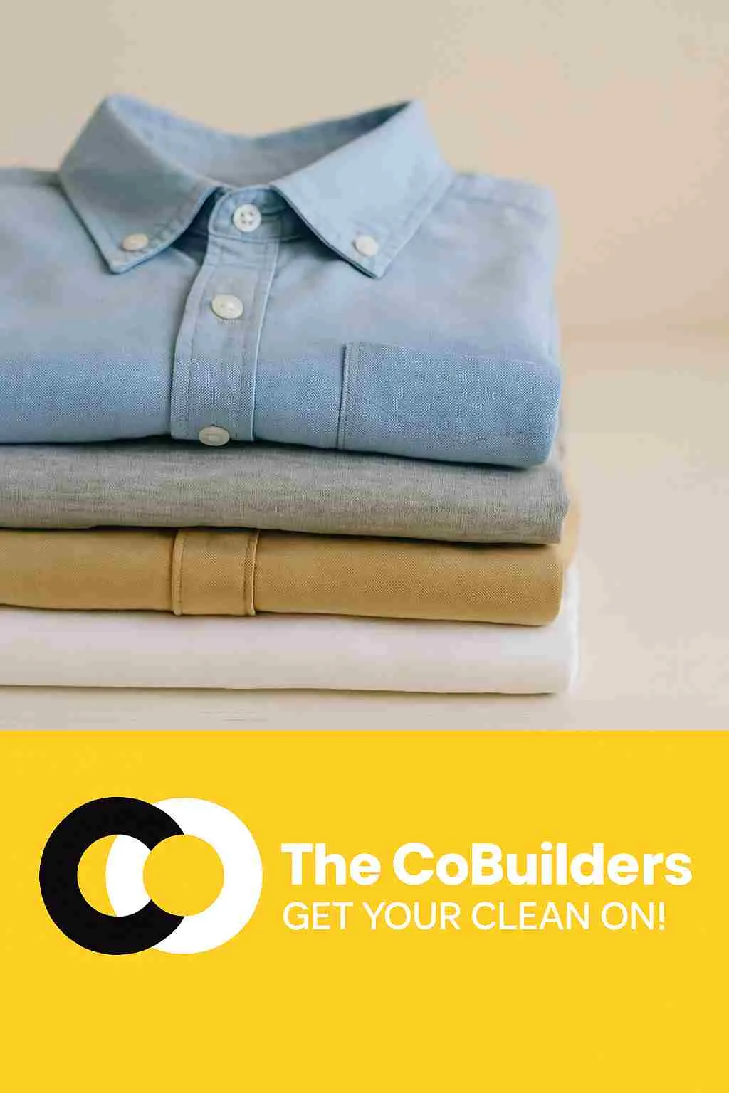 Freshly cleaned clothes after grease stain removal by The CoBuilders