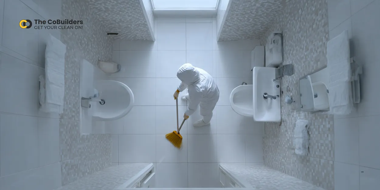 The CoBuilders Bathroom Cleaner Clean the Bathroom