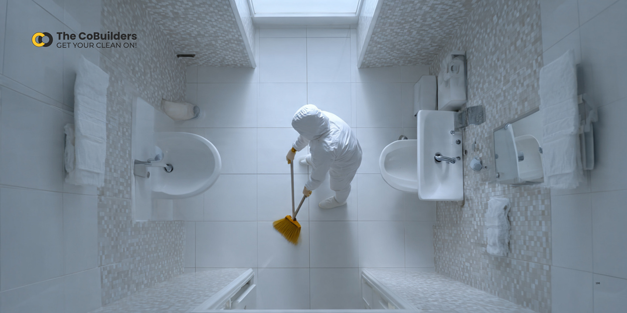 The CoBuilders Bathroom Cleaner Clean the Bathroom