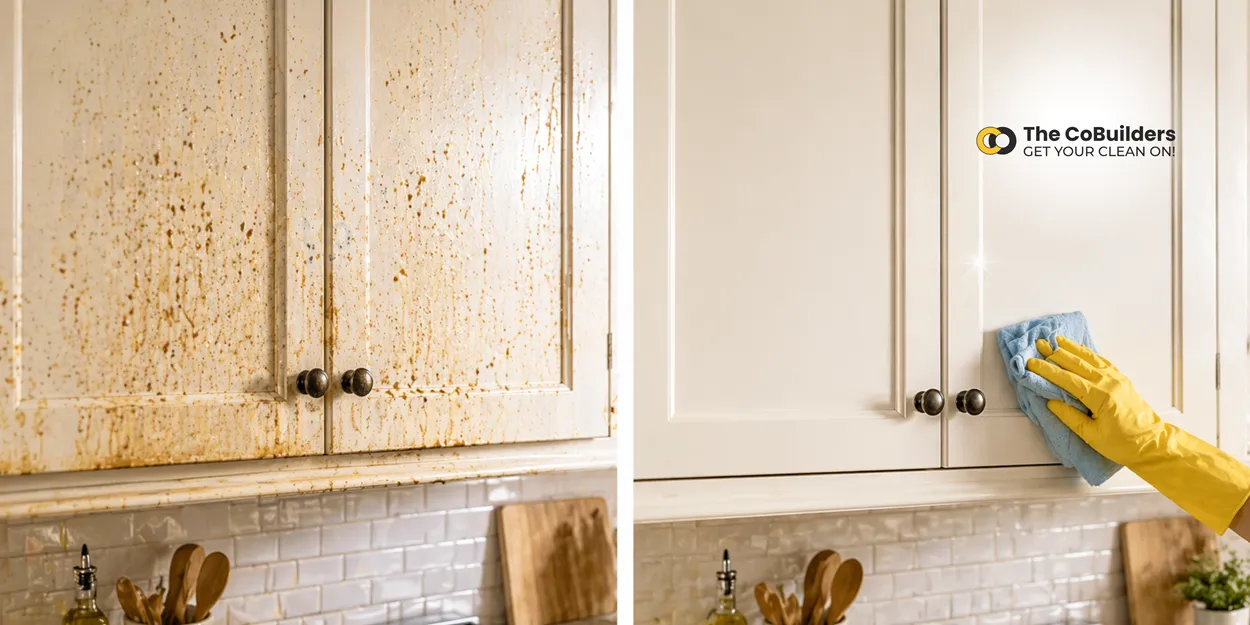 Deep Clean Kitchen Cabinets