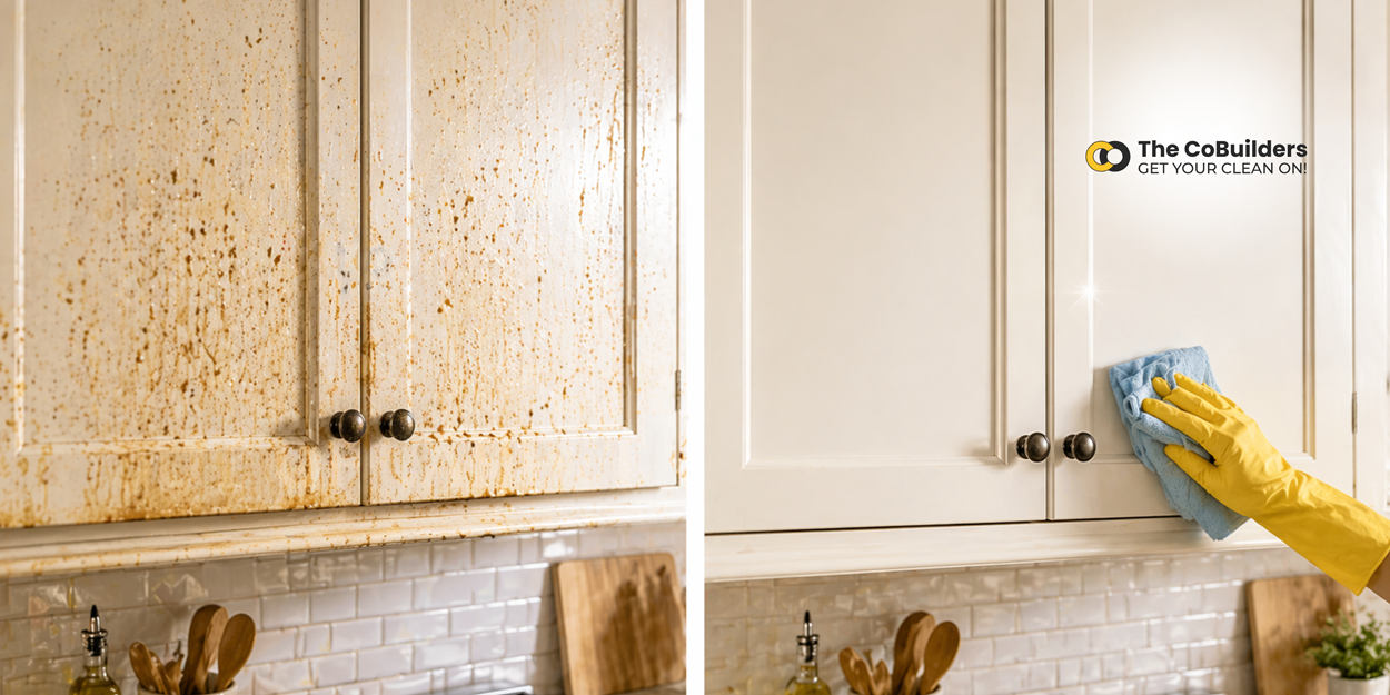 Deep Clean Kitchen Cabinets