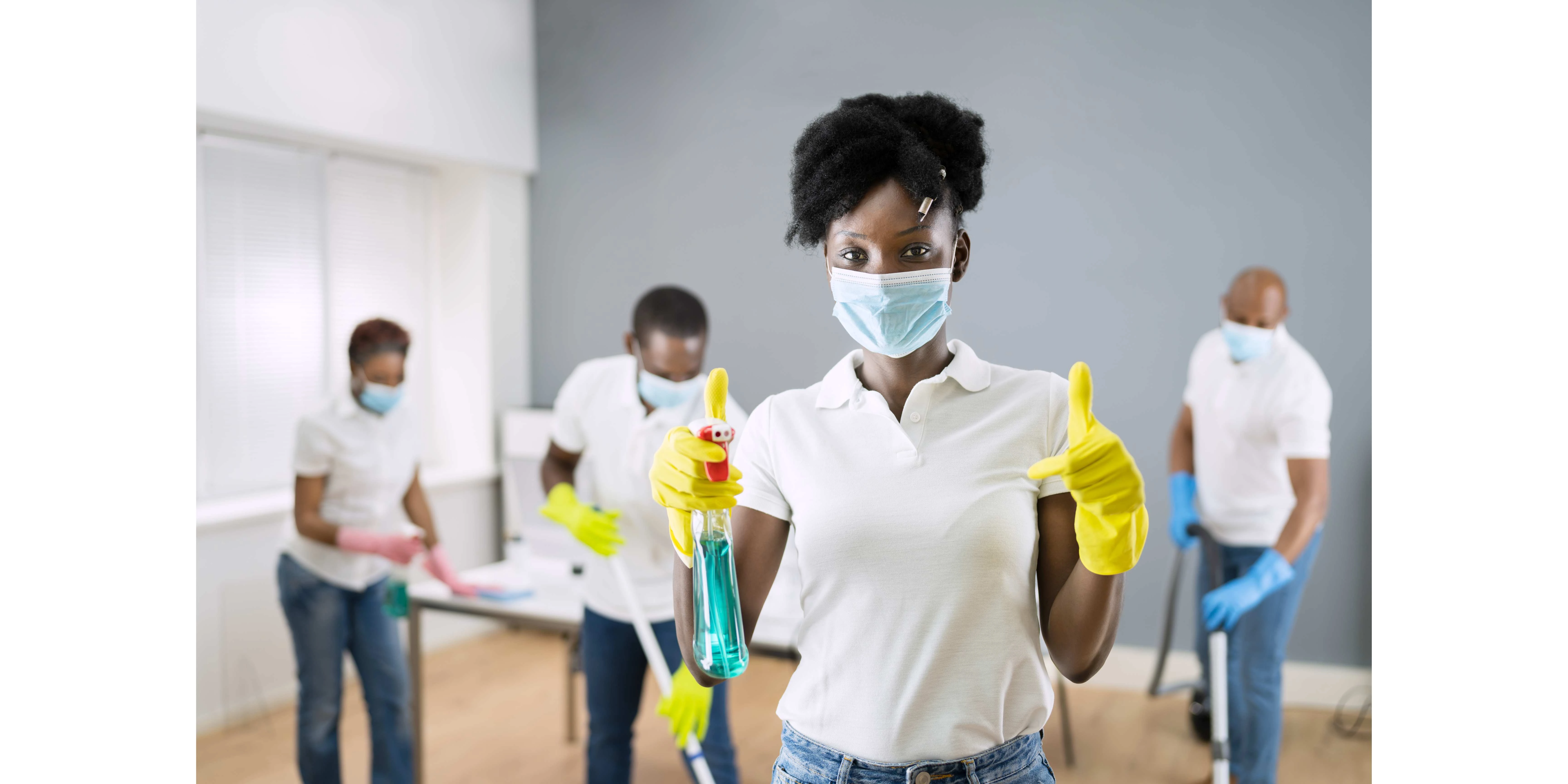cleaning service african janitor