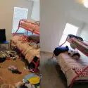 Professional move out cleaning service preparing an empty home before key handoff