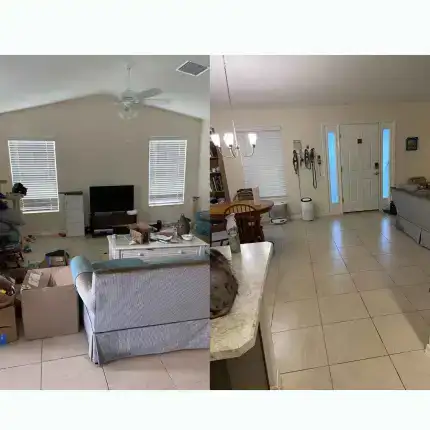 Cleaned house