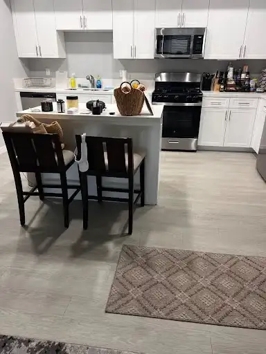 Kitchen area of a home where you could experience static
